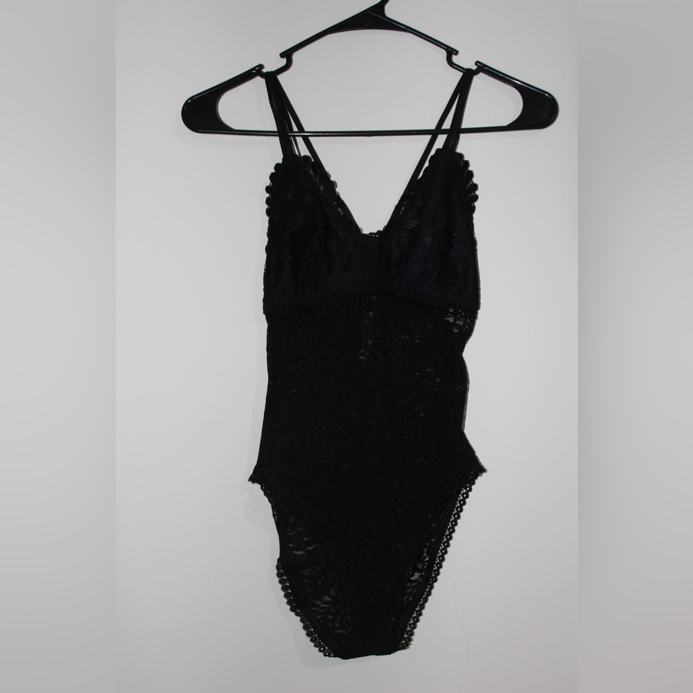 Aerie Black Lace Bodysuit